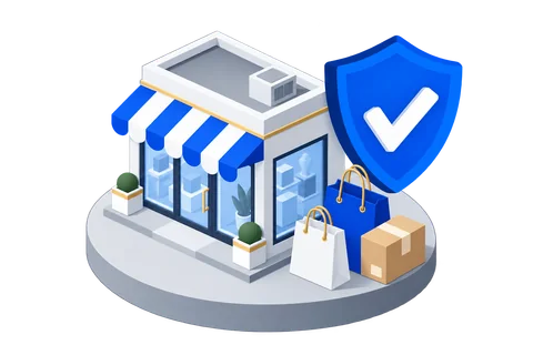 Online Vendor Insurance planning illustration